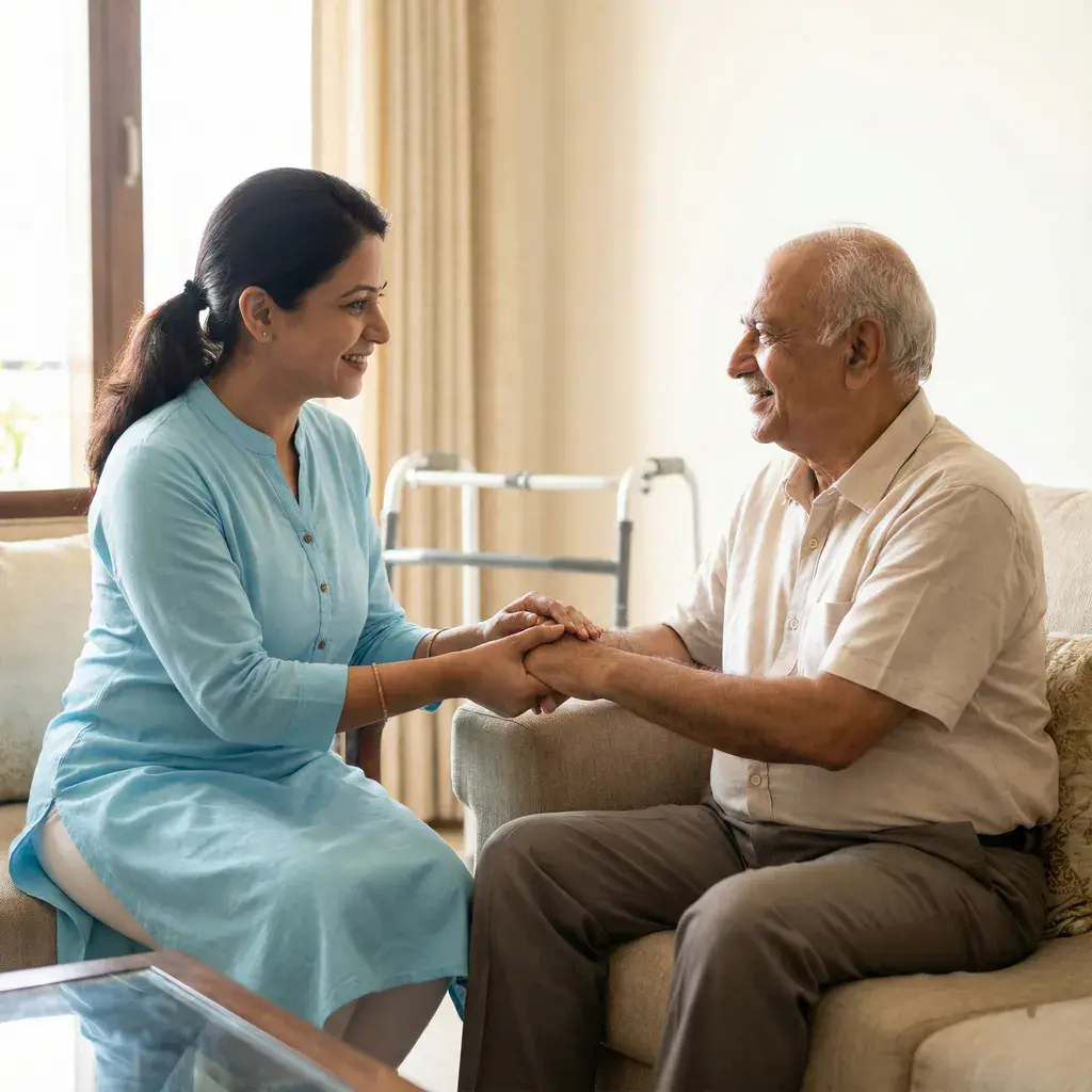 Compassionate physiotherapy care for an older adult