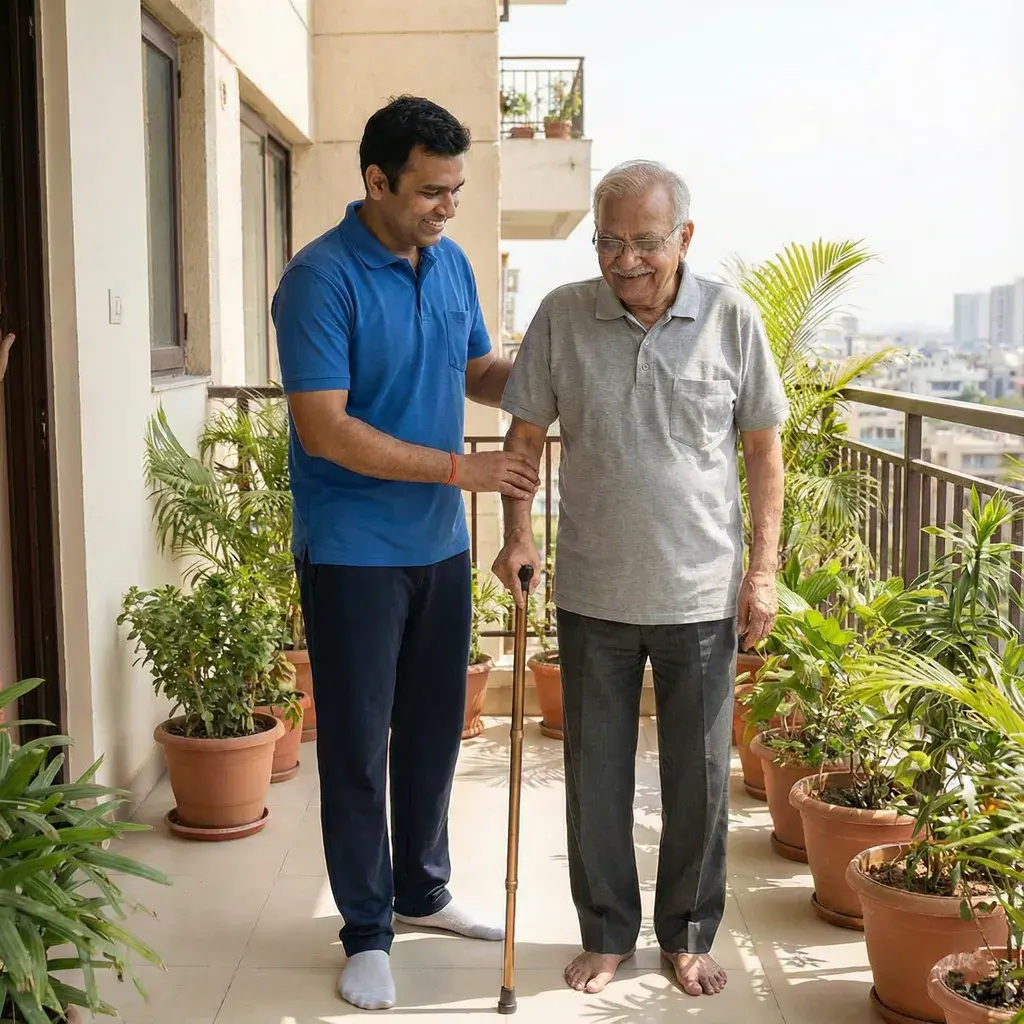 Balance-focused neurological physiotherapy rehabilitation