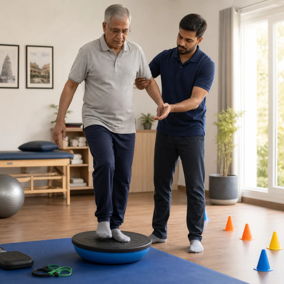 Evidence-informed techniques and equipment used during Balance and Coordination Training in Khardah