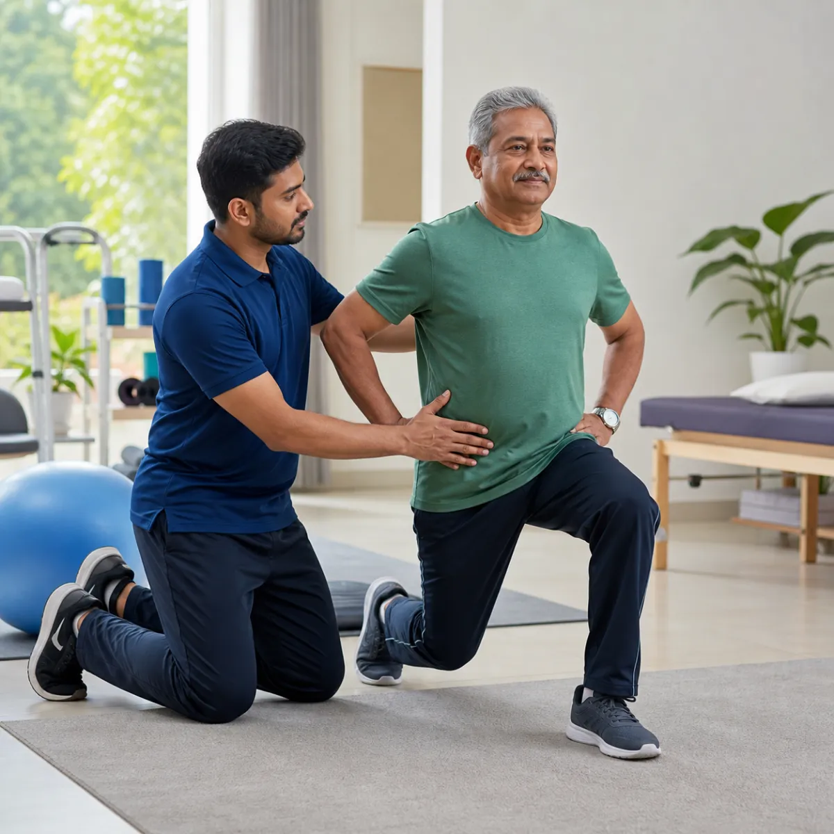 Physiotherapist guiding a structured Cardiac Rehabilitation treatment session in Hyde Road