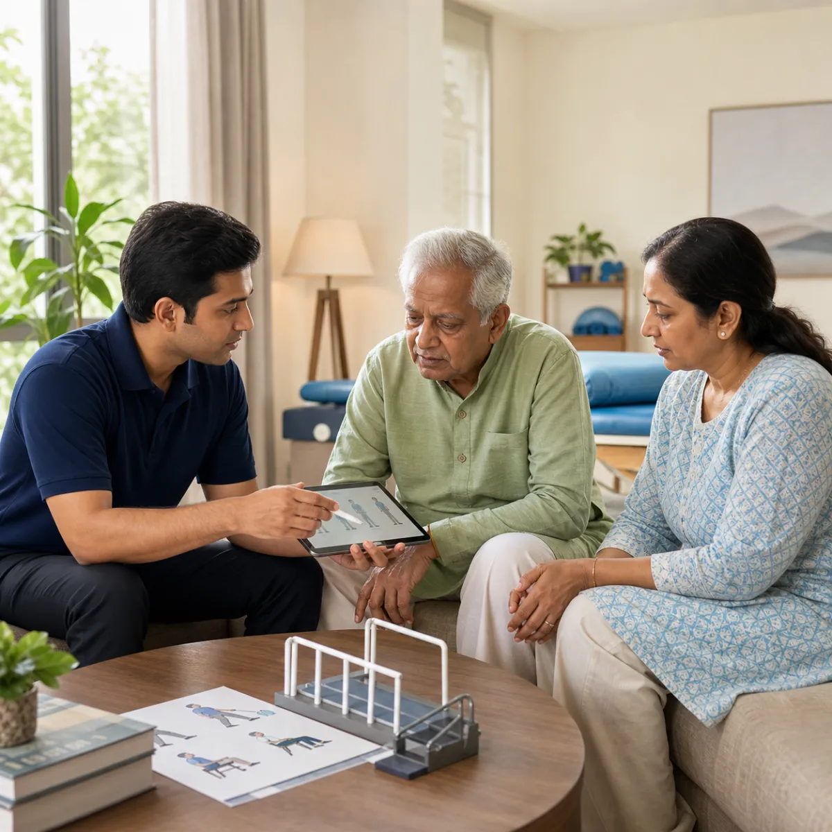 CareMotion physiotherapist delivering a personalized Dementia and Alzheimer's Mobility Care service in Simla