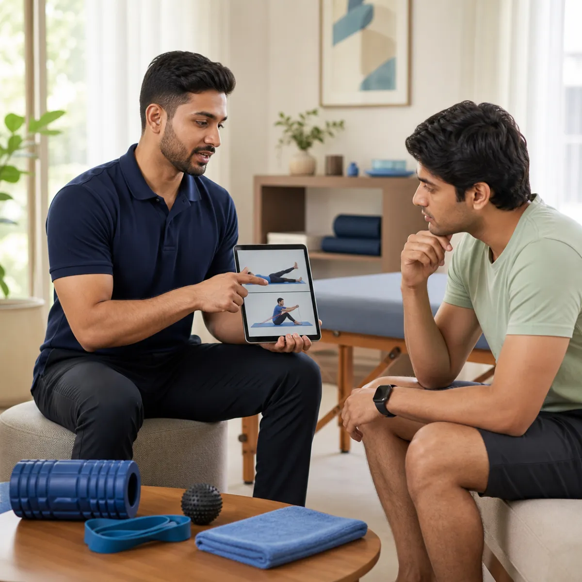 CareMotion physiotherapist delivering a personalized Fitness & Conditioning service in Bagu