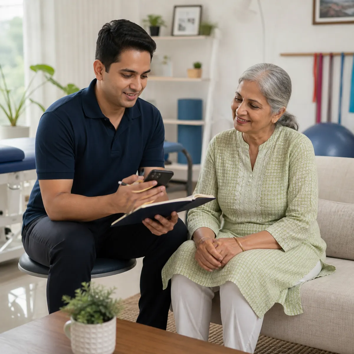 Contact CareMotion to discuss a Geriatric Exercise Therapy appointment in Action Area Ic