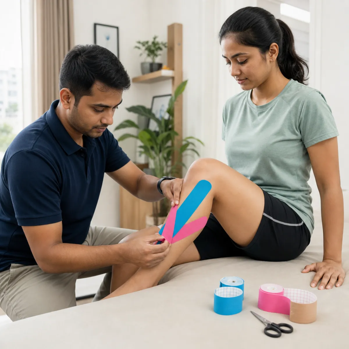 Evidence-informed techniques and equipment used during Kinesio Taping in Achhipur
