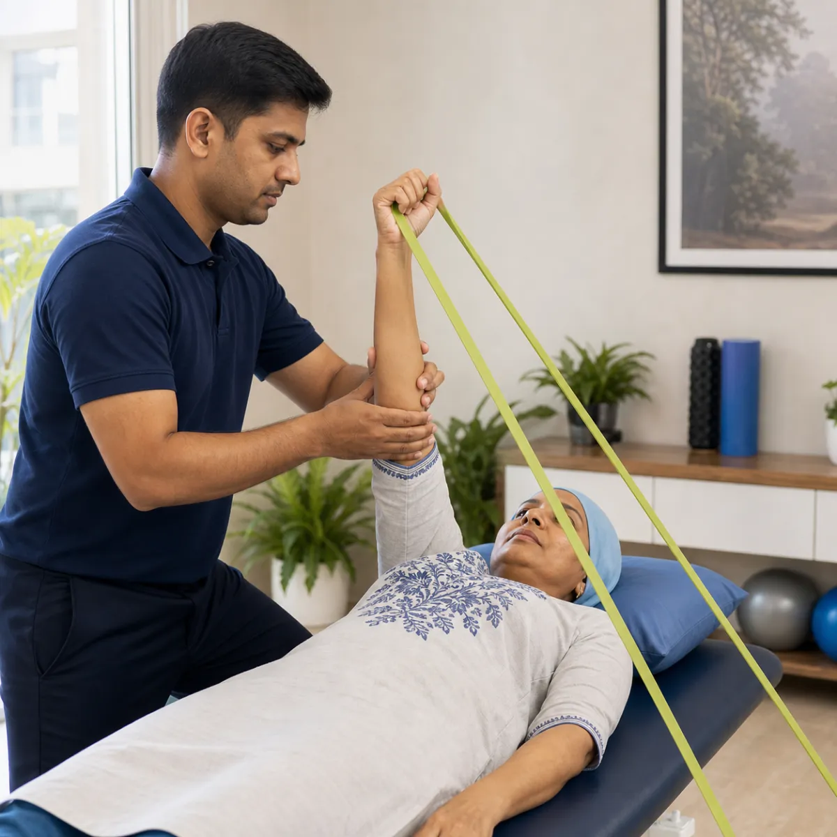 Evidence-informed techniques and equipment used during Oncology Physiotherapy in Buinta