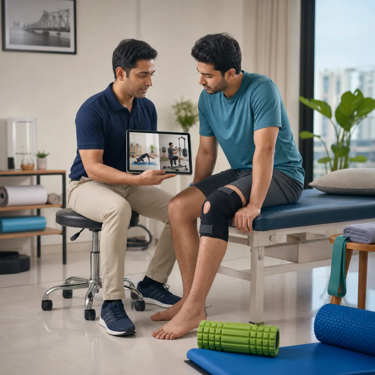CareMotion physiotherapist delivering a personalized Orthopedic Rehabilitation service in Abdalpur