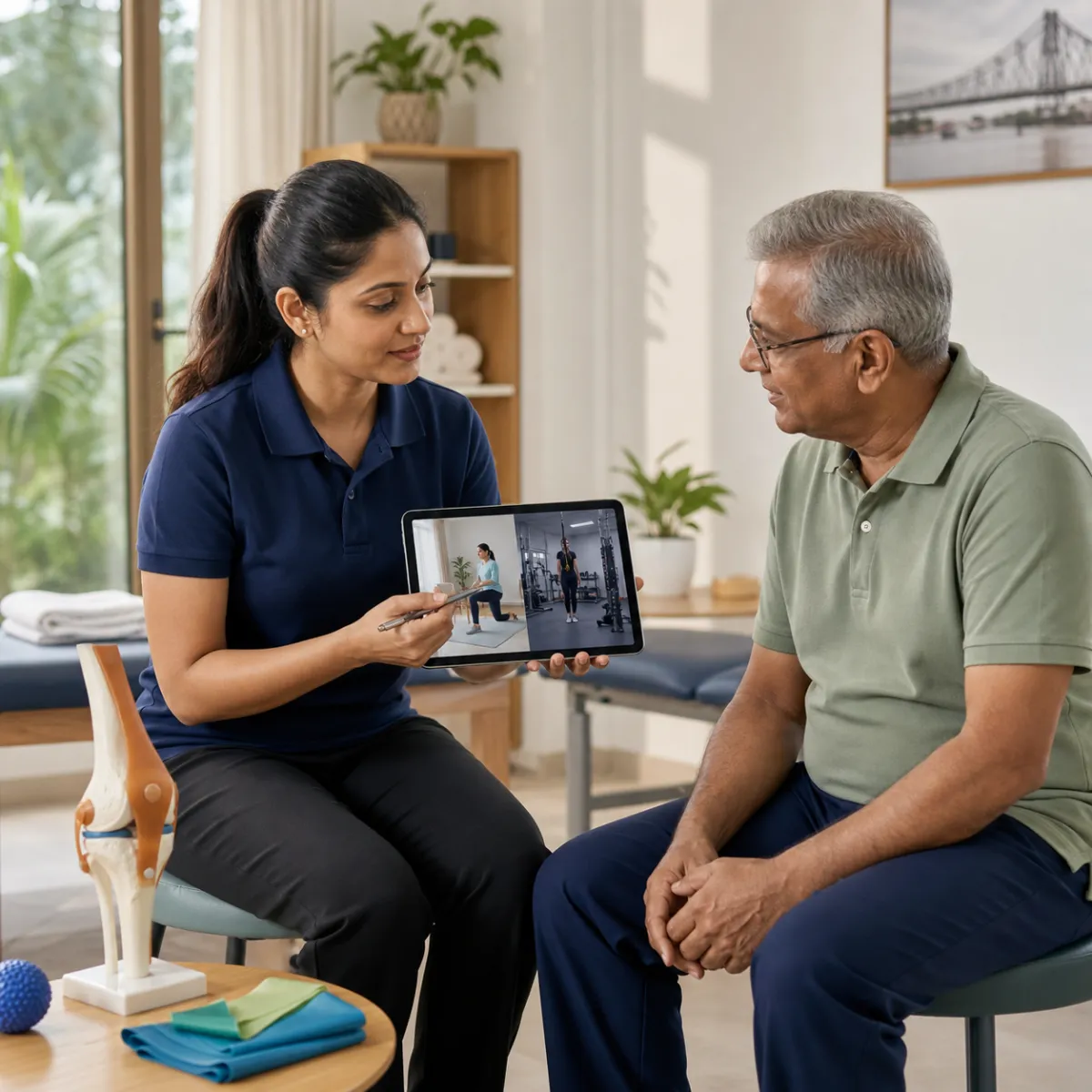 CareMotion physiotherapist delivering a personalized Osteoarthritis Treatment service in Chowhati