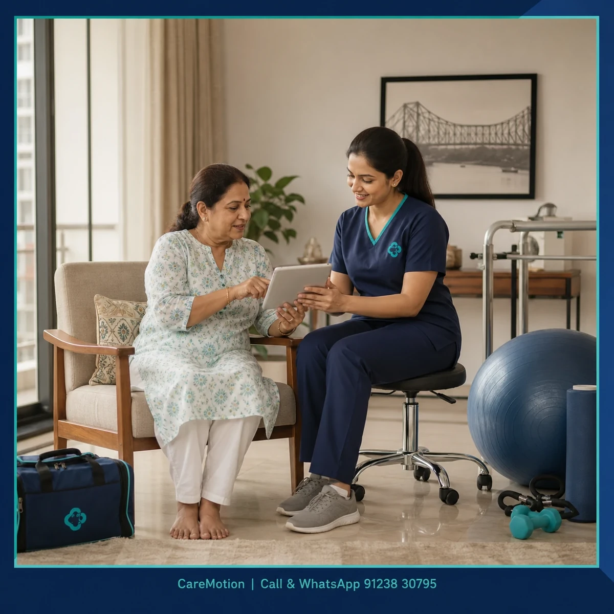 Contact CareMotion to book expert local physiotherapy services in Action Area Iiie