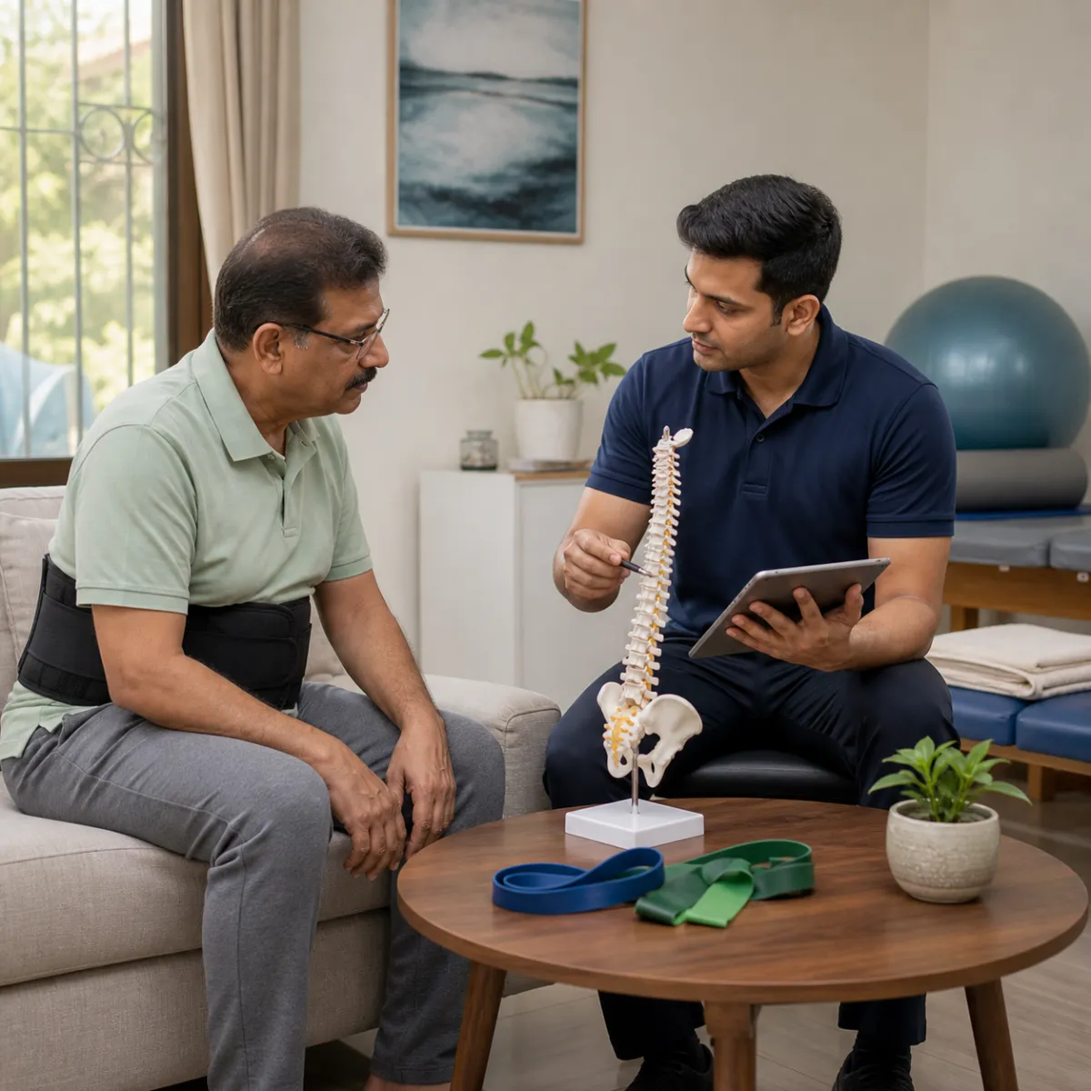 CareMotion physiotherapist delivering a personalized Spine Surgery Rehabilitation service in Boral