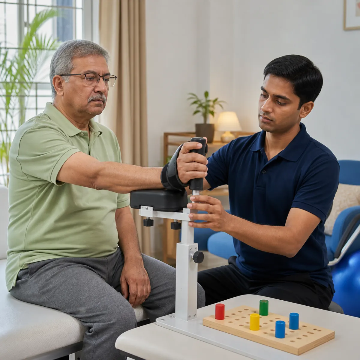 Task-specific Stroke Rehabilitation exercises with a physiotherapist in Achhipur