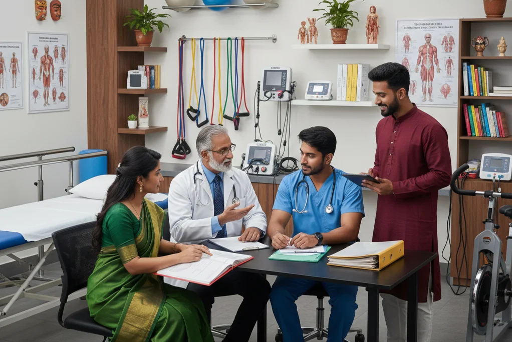 CareMotion physiotherapist providing home healthcare at patient’s home