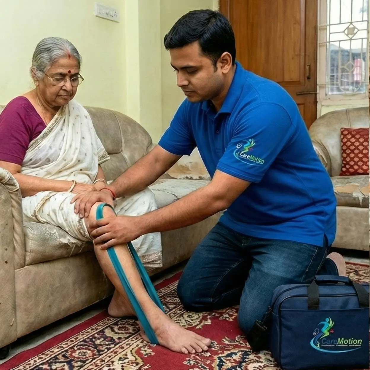 Professional physiotherapy session at home in Ruby